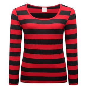 2022 Summer Cotton Jersey Stripe Printed Scoop Neck <b>Long</b> Sleeve Breathable Plus Size Front Fit T Shirt <b>Men</b> - Product Image 1