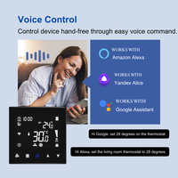 Termostato Inteligente WiFi Tuya para Unidad de Ventilador de Bobina, RS485 Modbus, 2/4 Tubos, 3 Velocidades de Ventilación, Controlador de Temperatura FCU Programable