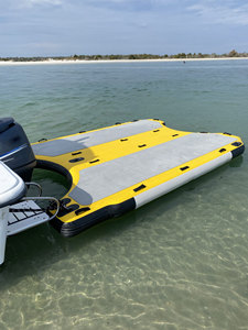 Durable Inflatable Water <strong>Rescue</strong> Sled <strong>Jet</strong> Ski Board <strong>Floating</strong> Pontoon for Marine Sea <strong>Boat</strong> - Product Image 6