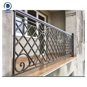 PRIMA Elegantes <span class=keywords><strong>barandillas</strong></span> de hierro forjado Pasamanos de <span class=keywords><strong>acero</strong></span> duradero <span class=keywords><strong>para</strong></span> balcones Escaleras <span class=keywords><strong>Terrazas</strong></span> Cubiertas - Product Image 1