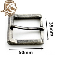 HORSE LOVE 35mm 00030 Boucle de ceinture à ardillon pivotant personnalisée pour homme/femme, style simple, couleur et design personnalisables