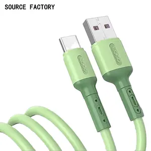 Kabel USB tipe-c 1M pengisian daya Super cepat, kabel data USB tipe-c, kabel pengisian daya Super cepat, kabel data untuk ponsel mikro tipe-c, kustom, pabrik