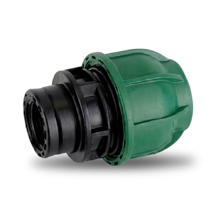 Raccord de compression femelle 25*3/4 en PP vierge de marque SAP, garantie 3 ans, résistant à la corrosion pour tuyaux PE/HDPE - Product Image 1