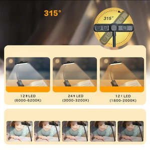 Lâu dài linh hoạt Arms có thể sạc lại LED cổ <span class=keywords><strong>Reading</strong></span> Light Hands miễn phí độ sáng có thể điều chỉnh có thể sạc lại bàn đèn - Product Image 6