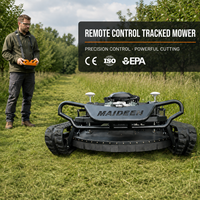 Livraison gratuite, tondeuse à gazon robotisée télécommandée, moteur diesel CE EPA, chenilles en caoutchouc agricoles