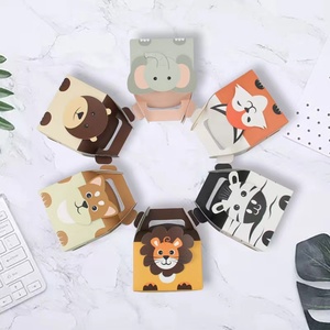 Scatole regalo all'ingrosso scatole bomboniere per feste animali con leone cane caramelle scatole pieghevoli per bambini Baby Shower compleanno - Product Image 1