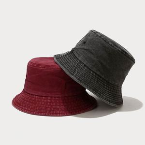 Chapeau Bob Rétro en Coton Délavé Couleur Unie Respirant pour Hommes et Femmes, Idéal pour la Pêche et les Activités de Plein Air - Grande Vente - Product Image 3