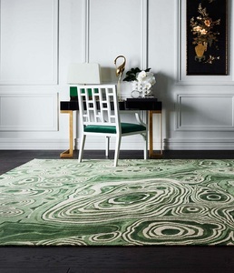Tapis de luxe en laine de Nouvelle-Zélande tufté à la main, tapis moderne fait main pour salon, chambre, hall d'hôtel et villa - Product Image 1
