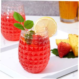 Gobelet jetable en plastique PET de 16 oz avec bord doré, style moderne, qualité alimentaire, pour fêtes, motif ananas - Product Image 4
