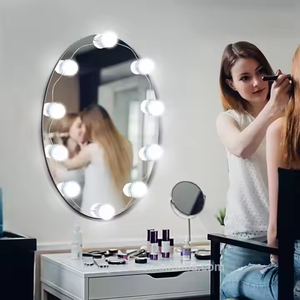 Kit de Luz LED Moderno para Espejo de Vanidad, Bombilla LED Regulable, Clasificación IP44, Acabado Níquel Cepillado, Control Táctil, Montaje en Pared para Baño - Product Image 6