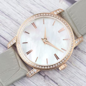 Reloj Automático de Lujo para Mujer, con Bisel de Diamantes, Caja de Oro Rosa, Esfera Blanca MOP, Mecánico, Gran Venta 2026 - Product Image 1