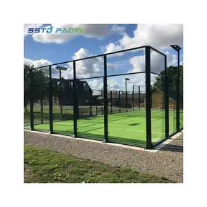 Factory direct golden supplier standard super panoramic padel tennis court cost