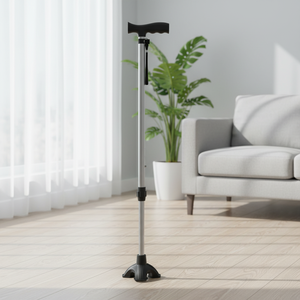 Canne de <span class=keywords><strong>marche</strong></span> réglable en hauteur - Canne légère en aluminium pour seniors, antidérapante, aide à la mobilité portable avec sangle de maintien - Product Image 6