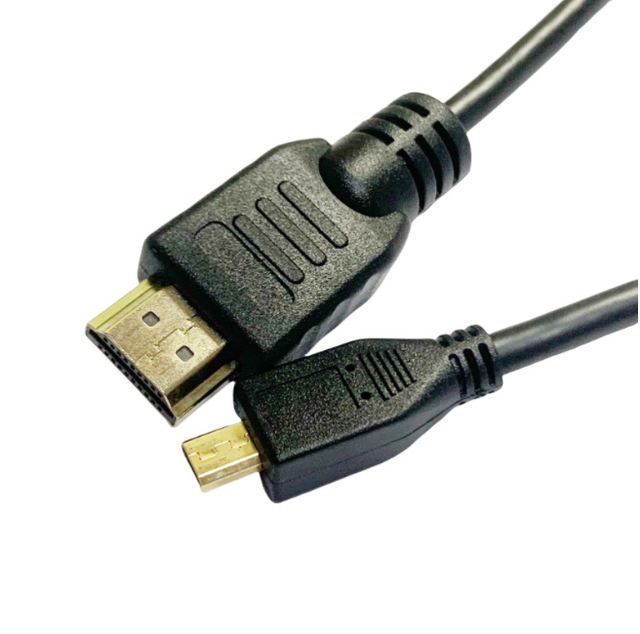 Standard HD Digital AV Male Type D Male Cable 1080P 4K for DSLR Camera Tablet to TV Monitor Display