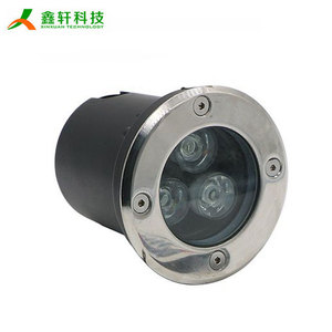 Lumière LED circulaire encastrée extérieure étanche IP67 en acier inoxydable 3W 220V RGB - Product Image 4