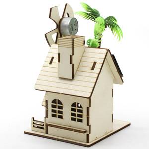 Kit de casa de reloj de madera con energía solar, juguete de experimento científico para niños de 7 a 9 años, modelo educativo de construcción STEM - Product Image 2