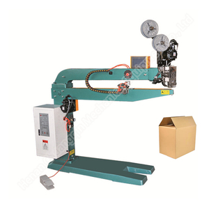 Fabricación de cajas de embalaje para hacer cajas Cartón semiautomático Carpeta Encoladora Cartón Máquina DE COSER manual - Product Image 3