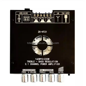 บอร์ดเครื่องขยายเสียงไร้สาย <span class=keywords><strong>ZK</strong></span>-<span class=keywords><strong>HT21</strong></span> 160W*2+220W 2.1 แชนแนล ชิป <span class=keywords><strong>TDA7498E</strong></span> บอร์ดเครื่องขยายเสียงดิจิตอลไร้สาย - Product Image 6