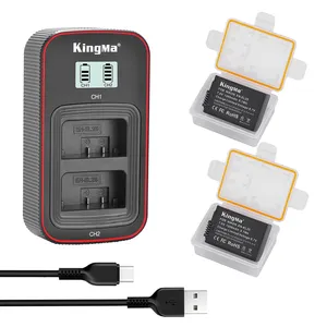 KingMa Rechargeable EN-EL25 Fully decoded Battery and LCD dual charger kit for Nikon Z50 ZFC camera