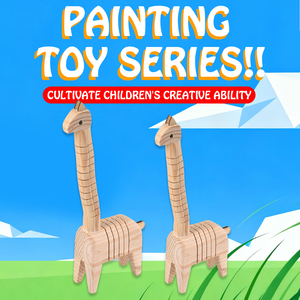 Nhà Máy Bán Buôn Nghệ Thuật Deco Thân Thiện Với Môi Trong Nhà Quà Tặng Khuyến Mãi Handmade Con Hươu Cao Cổ Đồ Chơi Tinh Tế Thủ Công Khắc Gỗ Động Vật - Product Image 2