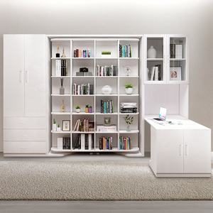 <span class=keywords><strong>Lit</strong></span> mural multifonctionnel sur mesure, <span class=keywords><strong>lit</strong></span> Murphy rotatif avec bibliothèque - Product Image 1