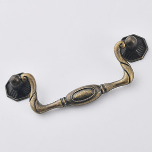 Chinese Style Antique Bronze Zinc Alloy Drawer <b>Handle</b> 94mm Cabinet <b>Door</b> <b>Pull</b> Oval Durable Plated Part 366 - Product Image 4