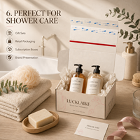 Emballage personnalisé en carton, boîtes en carton pour gel douche, savon pour le corps, emballage pliable en papier, boîtes pour l'expédition, boîtes pour l'emballage