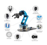 Hiwonder LeArm 6DOF DIY App Control Petit Kit de bras de robot de bureau Kits robotiques programmables éducatifs pour le projet STEM scolaire