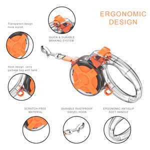 2025 nuova tendenza Anti-improvvisa accelerazione retrattile guinzaglio per cani morbido moda ferro e corda in Nylon resistente maniglia in plastica portatile - Product Image 5