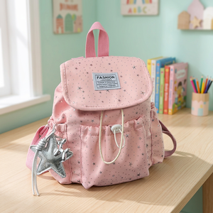 Mochila de Nailon Premium para Mujer, Estilo Casual y Elegante, con Diseño Único, Cierre de Cordón, Compatible con Laptops de hasta 14.9 Pulgadas - Product Image 3