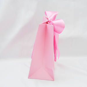 Luxury Printed Retail Shopping Boutique Bags Customizable Logo Jewelry Wedding <b>Butterfly</b> Knot Paper <b>Gift</b> Bag with Ribbon - Product Image 4