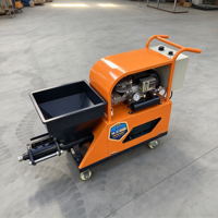 Machine à pulvériser le mortier auto-amorçante, alimentation continue sans blocage de matériaux