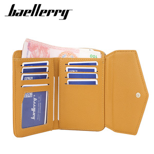 กระเป๋าสตางค์สั้นผู้หญิงแบรนด์ Baellerry สีส้มเหลือง กระเป๋าใส่เหรียญแบบมีซิป รุ่นคลาสซี่ แฟชั่นคลัทช์ ใช้ได้ทุกวัน - Product Image 2