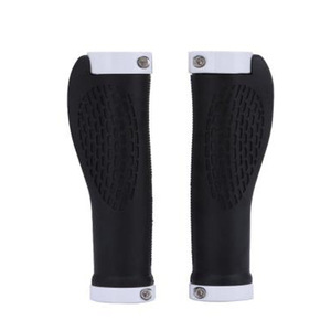 Puños para manillar de bicicleta de 25,4 mm de aleación de aluminio antideslizantes para bicicletas de montaña, color rojo y negro - Product Image 3