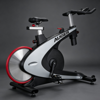 Vélo de spinning d'intérieur commercial avec volant d'inertie arrière et écran LCD pour la remise en forme à domicile