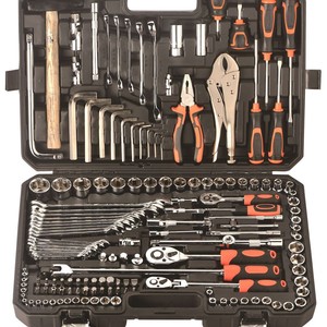 Kit d'outils de réparation automobile Kingqueen 150 pièces, jeu de clés à douilles, clé à cliquet robuste pour réparation automobile - Product Image 3