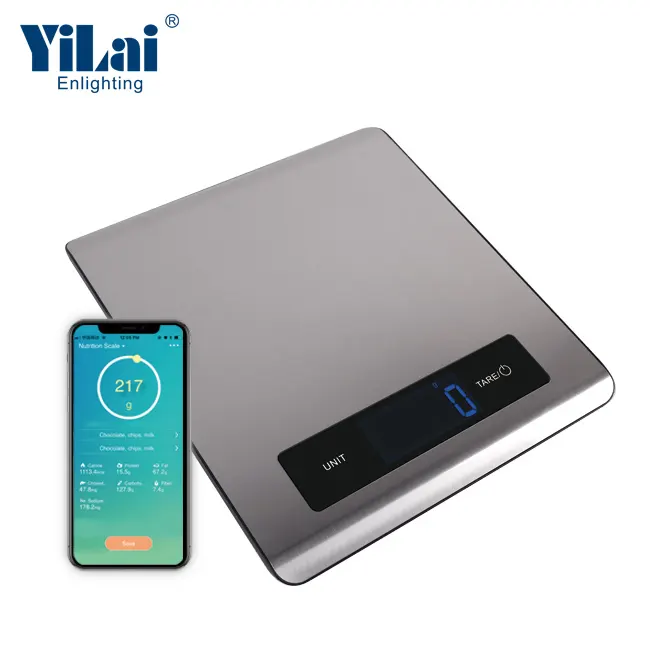 Facts High Accuracy Stainless Steel Nutrition Facts Food Scale Electronic Digital Weighing Scale Smart Food Kitchen Scale