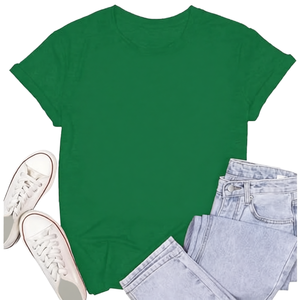 Sporty Slim Fit 100% Cotton Solid Casual Summer Eco-Friendly Knitted Digital Printing <b>Butterfly</b> <b>Sleeve</b> Anti-Pilling Women's <b>Top</b> - Product Image 1