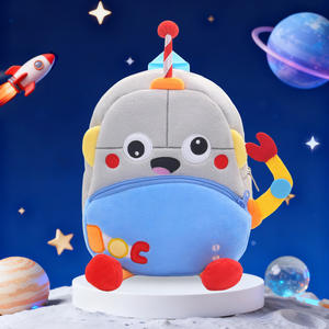 Mochila Escolar con Diseño Espacial <span class=keywords><strong>para</strong></span> Niños, Linda Mochila de Dibujos Animados del Universo <span class=keywords><strong>para</strong></span> Niñas y Niños Pequeños, Mochila con Diseño de Cohete, Mochila Escolar de Felpa Suave - Product Image 5