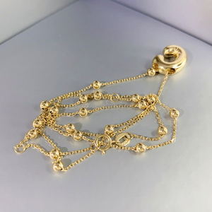 Gioielli raffinati Design carino 14K oro massiccio <span class=keywords><strong>lettera</strong></span> <span class=keywords><strong>C</strong></span> forma <span class=keywords><strong>collana</strong></span> d'oro regalo donna regalo personalizzato - Product Image 4