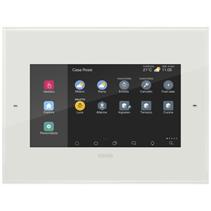Vimar Écran tactile IP PoE 7 pouces pour domotique, blanc, 25,5x22,4x5,3 cm - Product Image 1