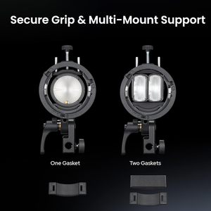 Support GODOX S3 pour flash Speedlite avec réglage à 90°, trou pour <span class=keywords><strong>parapluie</strong></span> et monture Bowens pour AD200Pro II/AD300Pro II/AD400Pro II/Série V1 - Product Image 6