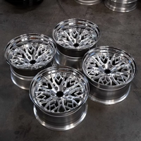 Nouvelles jantes forgées en 2 parties, chromées, en alliage d'aluminium brossé, 18-24 pouces, 5x100, 114.3, 120, 130, compatibles avec AMG, jantes personnalisées sur mesure, garantie 3 ans