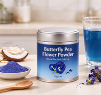 Pasokan Pabrik Bubuk Bunga Butterfly Pea Grosir Bunga Butterfly Pea Bubuk Biru MOQ Rendah