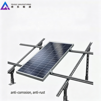 Système de montage de panneaux solaires personnalisé, support en C galvanisé à chaud pour la construction de centrales photovoltaïques