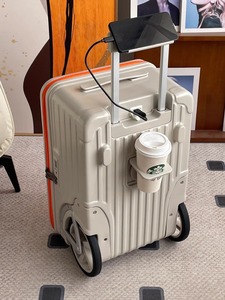 <span class=keywords><strong>Valigia</strong></span> Trolley Unisex 24 Pollici con Apertura Laterale, Multifunzione, in PC Resistente, Capacità Extra-Large, Ampio Spazio di Stoccaggio, per Esterni, con <span class=keywords><strong>Ruote</strong></span> <span class=keywords><strong>Grandi</strong></span> - Product Image 4