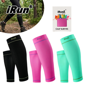 <span class=keywords><strong>Manchon</strong></span> <span class=keywords><strong>de</strong></span> <span class=keywords><strong>compression</strong></span> pour mollets IRun personnalisé avec logo, pour cyclisme, course à pied, basketball, et protège-tibias <span class=keywords><strong>de</strong></span> football - Product Image 1