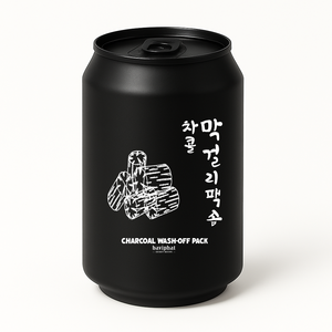Mousse nettoyante en profondeur au charbon de bois coréen et au makgeolli - Détoxification des pores, élimination des points noirs, nettoyant pour peaux grasses et sujettes à l'acné - Product Image 1