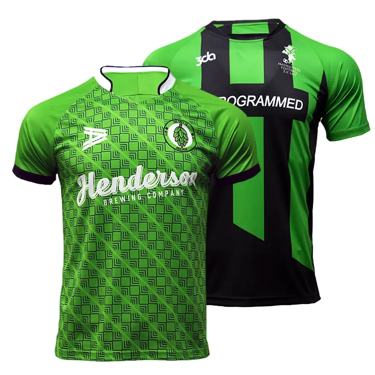 Healong 2019 Latest Design Plain Wholesale Soccer Jersey Football Shirt Team Men Custom Soccer Wear