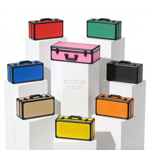 Op maat gemaakte aluminium gereedschapskoffer met gevormd schuiminterieur, harde aluminium flightcase met handvat en wielen - Product Image 3